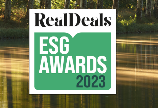 RealDeals ESG Awards 2023 logo.