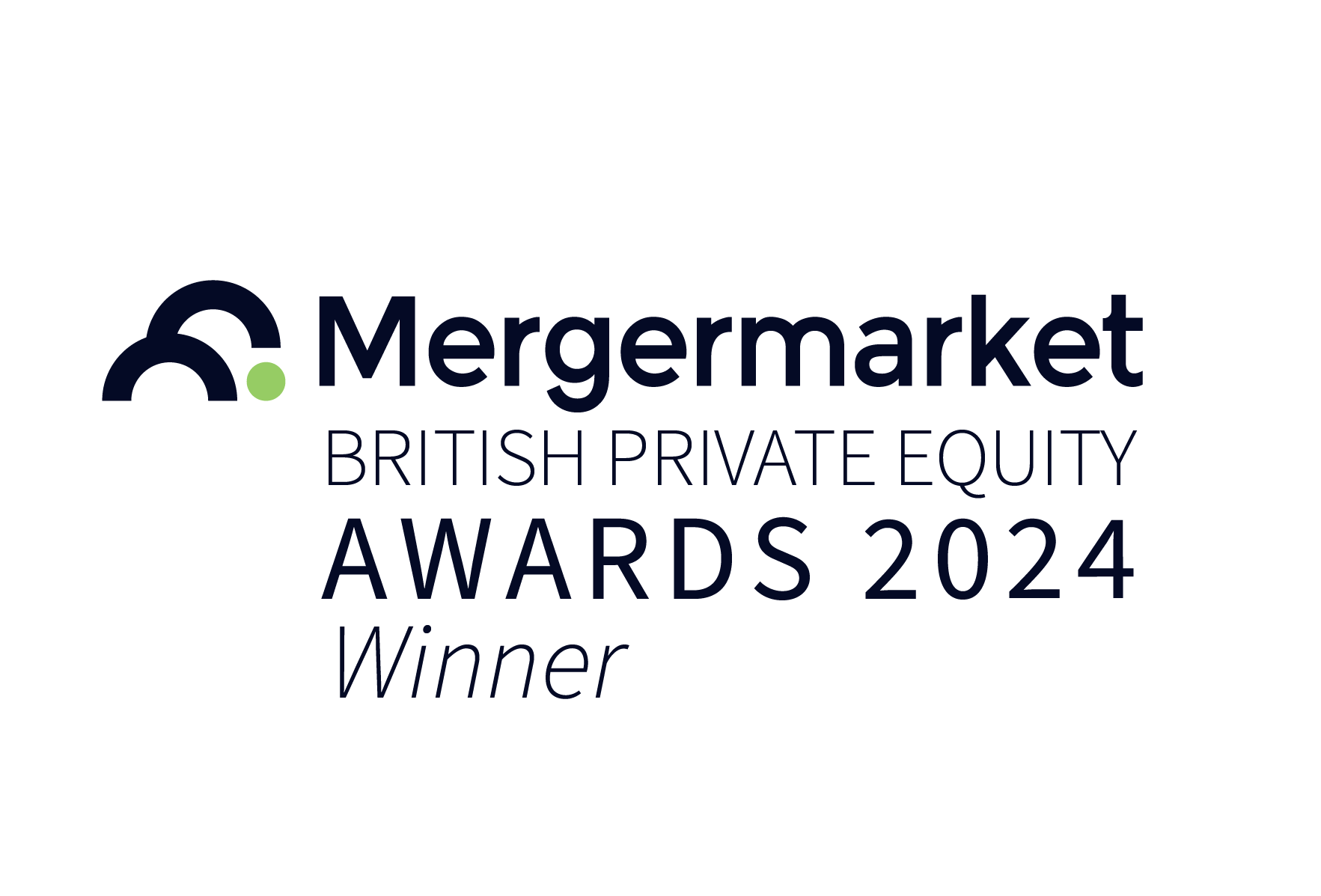 Mergermarket British Private Equity Awards 2024 Winner